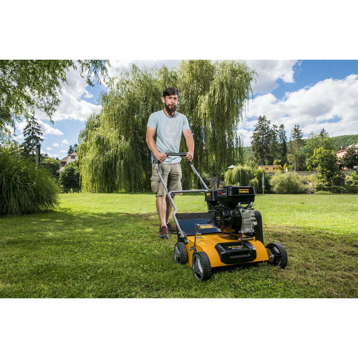 Riwall PRO RPV 4058 - benzinmotoros gyeplazító/gyepszellőztető, 40 cm, - Image 3
