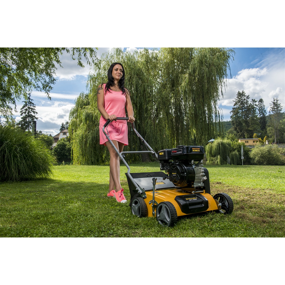 Riwall PRO RPV 4058 - benzinmotoros gyeplazító/gyepszellőztető, 40 cm, - Image 5