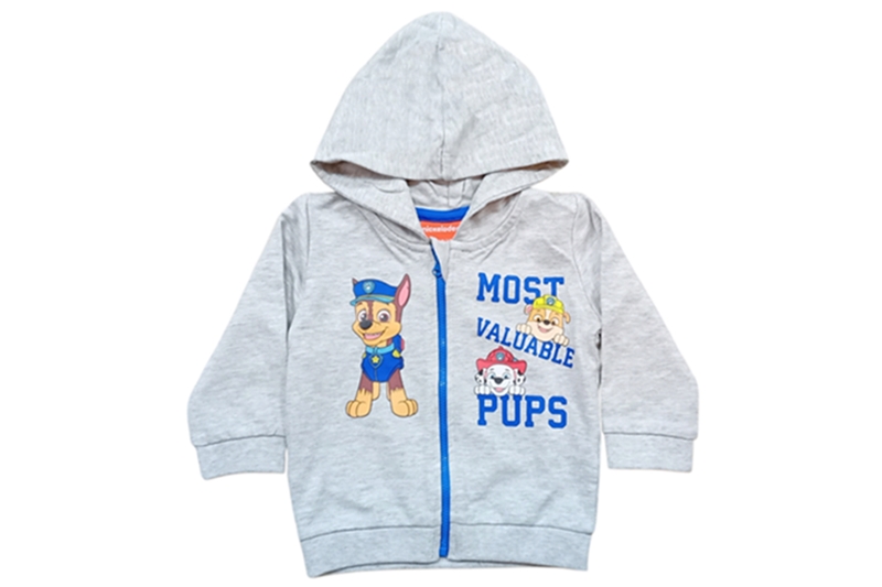Bébi, kapucnis szabadidő felső - PAW Patrol/Mancs őrjárat, 68-74 (szürke)
