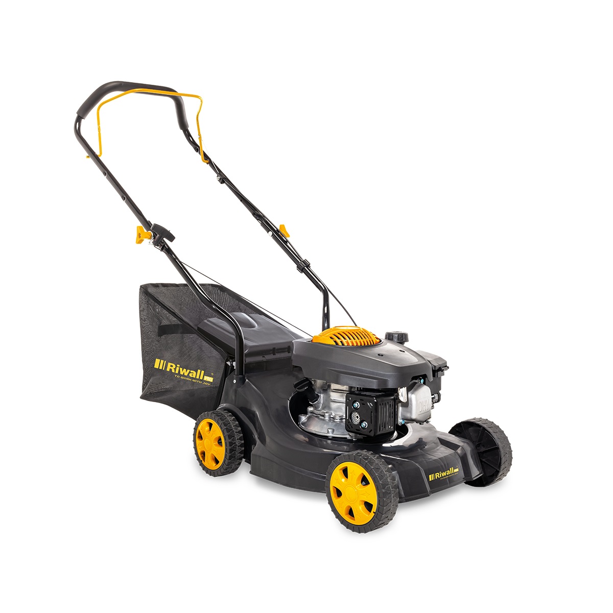 Riwall PRO RPM 4032 P - nem önjáró benzinmotoros fűnyíró 2 az 1-ben,