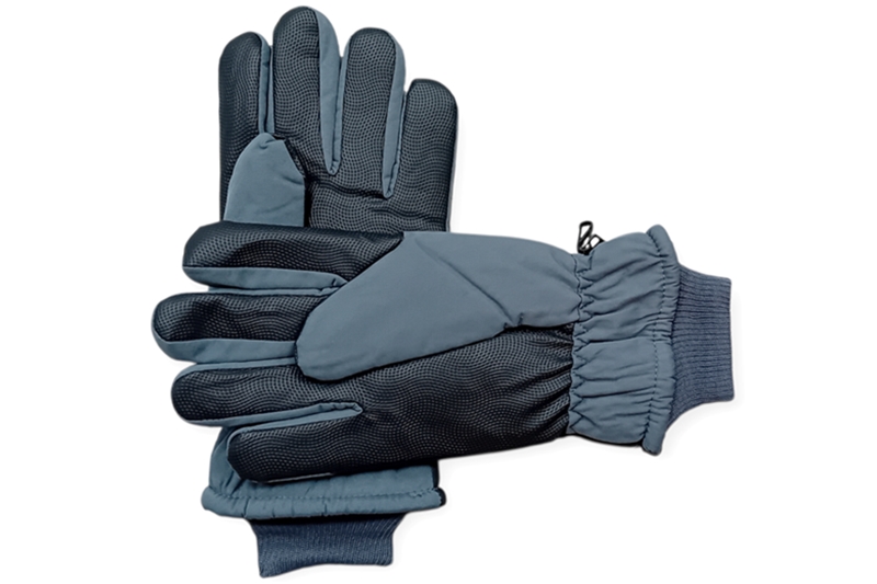 Férfi síkesztyű - egy méret (szürke-fekete), mutatóujjain Sport felirattal - Image 2