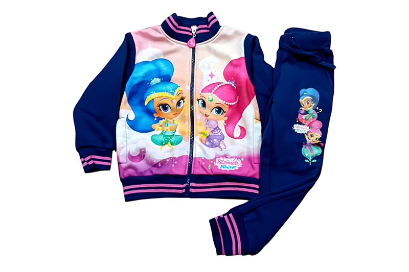 Kislány szabadidő együttes - Shimmer és Shine, 98-as (3 év) - sötétkék-pink