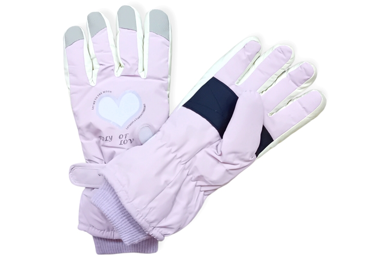 Női síkesztyű - egy méret (levendulás rózsaszín), tépőzáras csuklópánttal - Image 2