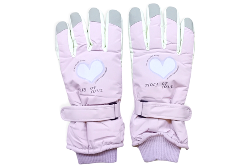 Női síkesztyű - egy méret (levendulás rózsaszín), tépőzáras csuklópánttal